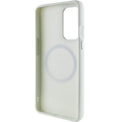 TPU чохол Bonbon Metal Style with MagSafe для OnePlus 9 Pro Білий / White
