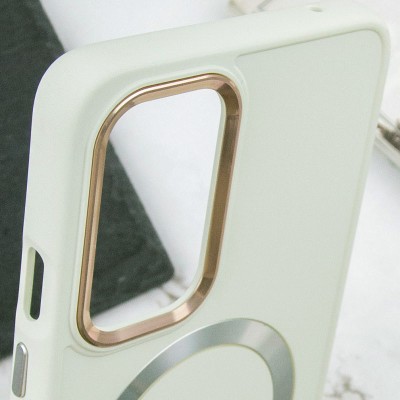 TPU чохол Bonbon Metal Style with MagSafe для OnePlus 9 Pro Білий / White