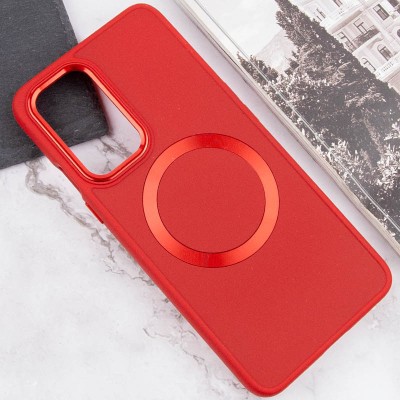 TPU чохол Bonbon Metal Style with MagSafe для OnePlus 9 Pro Червоний / Red
