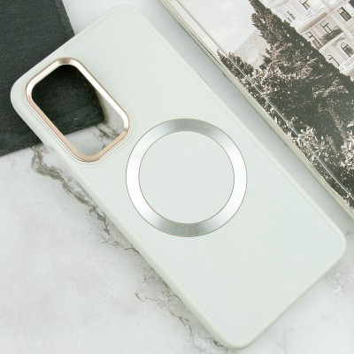 TPU чохол Bonbon Metal Style with MagSafe для OnePlus 9 Білий / White