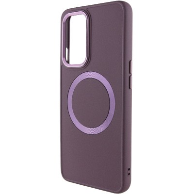TPU чохол Bonbon Metal Style with MagSafe для OnePlus 9 Бордовий / Plum