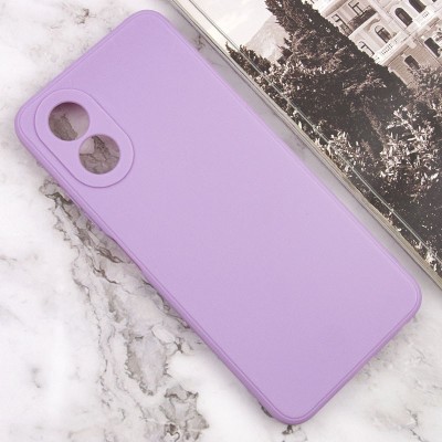 Силіконовий чохол Candy Full Camera для Oppo A38 / A18 Бузковий / Dasheen