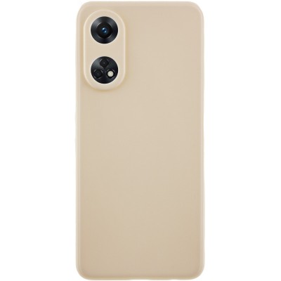 Силіконовий чохол Candy Full Camera для Oppo Reno 8 T 4G Бежевий / Antigue White