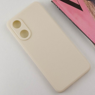 Силіконовий чохол Candy Full Camera для Oppo Reno 8 T 4G Бежевий / Antigue White
