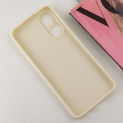 Силіконовий чохол Candy Full Camera для Oppo Reno 8 T 4G Бежевий / Antigue White