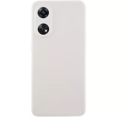 Силіконовий чохол Candy Full Camera для Oppo Reno 8 T 4G Білий / White