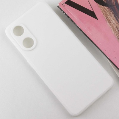 Силіконовий чохол Candy Full Camera для Oppo Reno 8 T 4G Білий / White