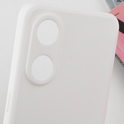 Силіконовий чохол Candy Full Camera для Oppo Reno 8 T 4G Білий / White
