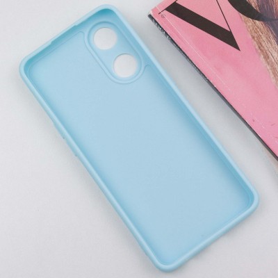 Силіконовий чохол Candy Full Camera для Oppo Reno 8 T 4G Бірюзовий / Turquoise