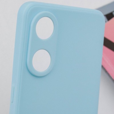 Силіконовий чохол Candy Full Camera для Oppo Reno 8 T 4G Бірюзовий / Turquoise