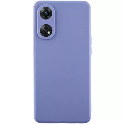 Силіконовий чохол Candy Full Camera для Oppo Reno 8 T 4G Блакитний / Mist blue