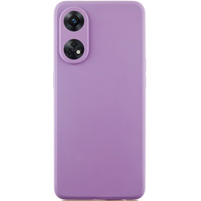 Силіконовий чохол Candy Full Camera для Oppo Reno 8 T 4G Бузковий / Dasheen