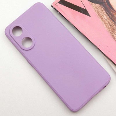 Силіконовий чохол Candy Full Camera для Oppo Reno 8 T 4G Бузковий / Dasheen