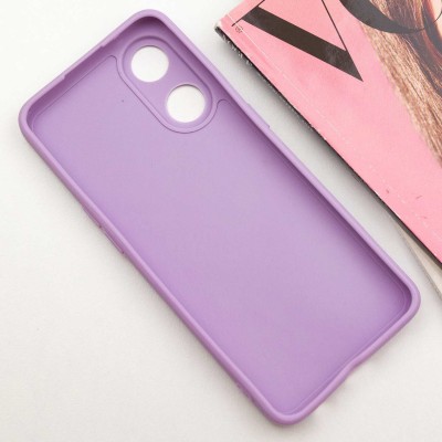Силіконовий чохол Candy Full Camera для Oppo Reno 8 T 4G Бузковий / Dasheen
