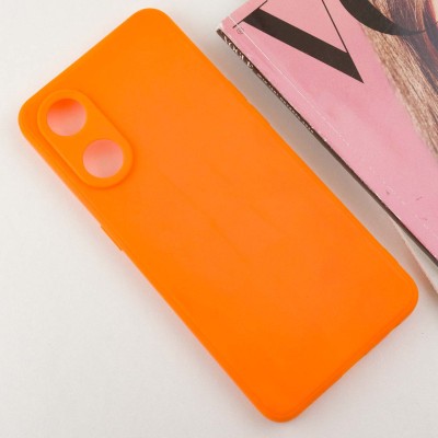 Силіконовий чохол Candy Full Camera для Oppo Reno 8 T 4G Помаранчевий / Orange