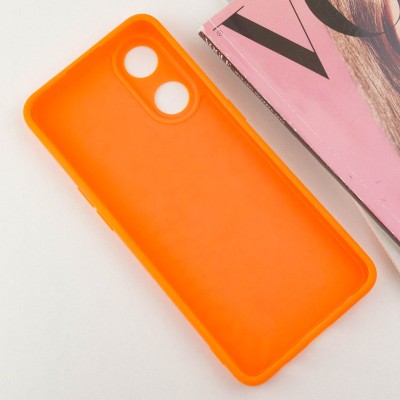 Силіконовий чохол Candy Full Camera для Oppo Reno 8 T 4G Помаранчевий / Orange