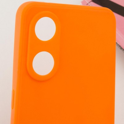 Силіконовий чохол Candy Full Camera для Oppo Reno 8 T 4G Помаранчевий / Orange