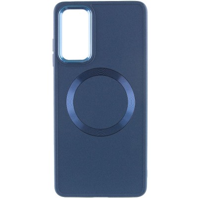 TPU чохол Bonbon Metal Style with MagSafe для Samsung Galaxy A25 5G Синій / Cosmos Blue