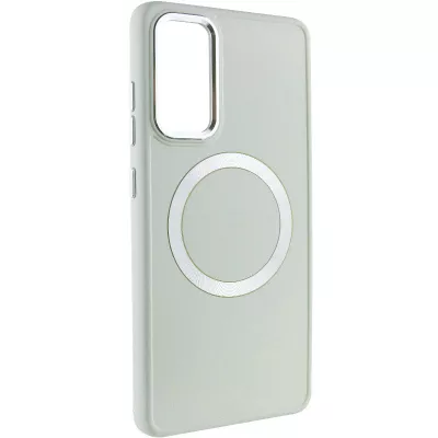 TPU чохол Bonbon Metal Style with MagSafe для Samsung Galaxy A55 Білий / White