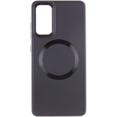 TPU чохол Bonbon Metal Style with MagSafe для Samsung Galaxy S24+ Чорний / Black