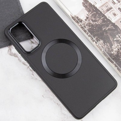 TPU чохол Bonbon Metal Style with MagSafe для Samsung Galaxy S24+ Чорний / Black