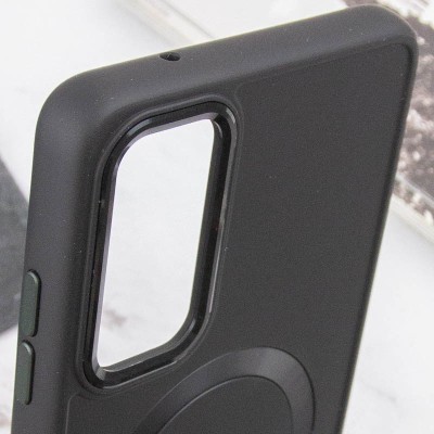 TPU чохол Bonbon Metal Style with MagSafe для Samsung Galaxy S24+ Чорний / Black