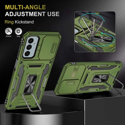 Ударостійкий чохол Camshield Army Ring для Samsung Galaxy A05s Оливковий / Army Green Ударостійкий чохол Camshield Army Ring для Samsung Galaxy A05s Оливковий / Army Green