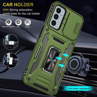 Ударостійкий чохол Camshield Army Ring для Samsung Galaxy A05s Оливковий / Army Green Ударостійкий чохол Camshield Army Ring для Samsung Galaxy A05s Оливковий / Army Green