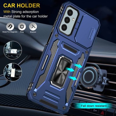 Ударостійкий чохол Camshield Army Ring для Samsung Galaxy A05s Синій / Navy