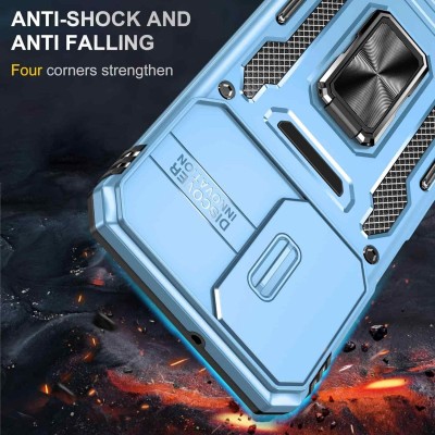 Ударостійкий чохол Camshield Army Ring для Samsung Galaxy A23 4G Блакитний / Light Blue Ударостійкий чохол Camshield Army Ring для Samsung Galaxy A23 4G Блакитний / Light Blue