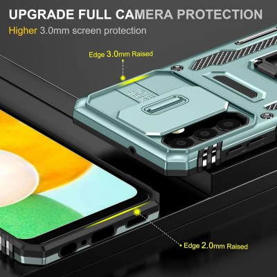 Ударостійкий чохол Camshield Army Ring для Samsung Galaxy A23 4G Зелений / Light Green