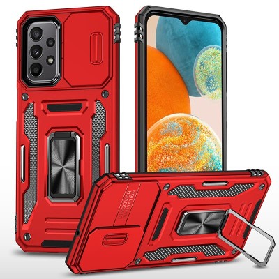 Ударостійкий чохол Camshield Army Ring для Samsung Galaxy A23 4G Червоний / Red