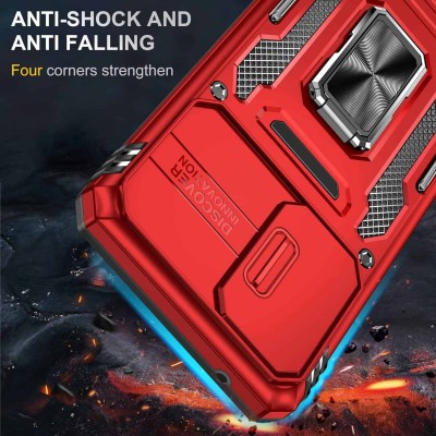 Ударостійкий чохол Camshield Army Ring для Samsung Galaxy A23 4G Червоний / Red