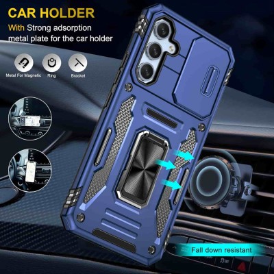 Ударостійкий чохол Camshield Army Ring для Samsung Galaxy A54 5G Синій / Navy