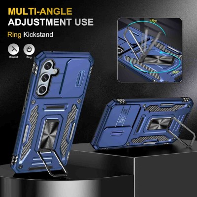 Ударостійкий чохол Camshield Army Ring для Samsung Galaxy A54 5G Синій / Navy