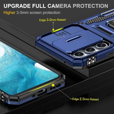 Ударостійкий чохол Camshield Army Ring для Samsung Galaxy A54 5G Синій / Navy