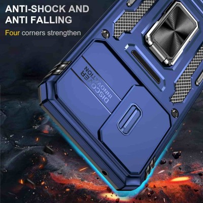 Ударостійкий чохол Camshield Army Ring для Samsung Galaxy A54 5G Синій / Navy
