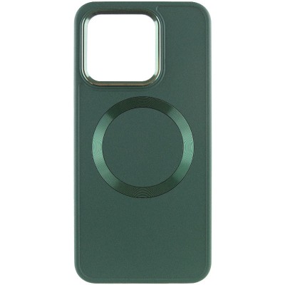 TPU чохол Bonbon Metal Style with MagSafe для Xiaomi Redmi Note 13 Pro 4G / Poco M6 Pro 4G Зелений / Army Green