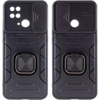 Ударостійкий чохол Camshield Flash Ring для Xiaomi Redmi 10C Чорний