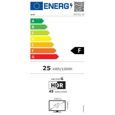 Монітор 27" XV272UV3BMIIPR BLACK UM.HX2EE.307 ACER