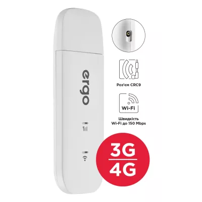 netw.a ERGO W023-CRC9 3G/4G USB Wi-Fi роутер з антенним роз’ємом