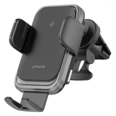Автомобільний тримач З бездротовою зарядкою Proove Nitro Charge 15W (WHNC15002001) dark gray