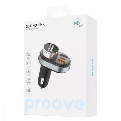 FM Launcher Proove Sound Link 30W (PD+QC3.0) Type-C+USB (FMSL30110001) Black