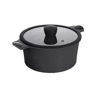 Каструля RINGEL Zitrone Black 20x9.5 см (2,5л) з кришкою (RG-2108-20 BL**)