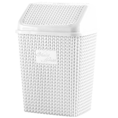 Корзина д/сміття VIOLET HOUSE 0026 Виолетта WHITE 10 л (0026 Виолетта WHITE с/к 10 л)