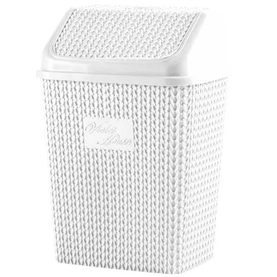 Корзина д/сміття VIOLET HOUSE 0026 Виолетта WHITE 10 л (0026 Виолетта WHITE с/к 10 л)