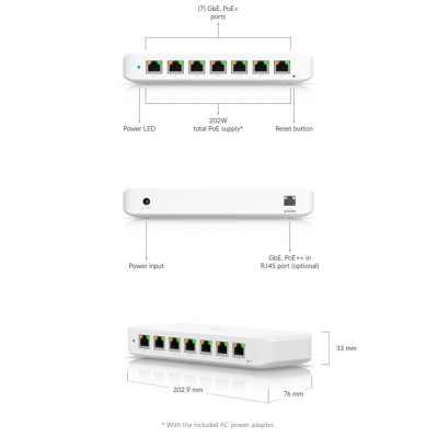 Мережевий комутатор Ethernet USW-ULTRA-210W UBIQUITI