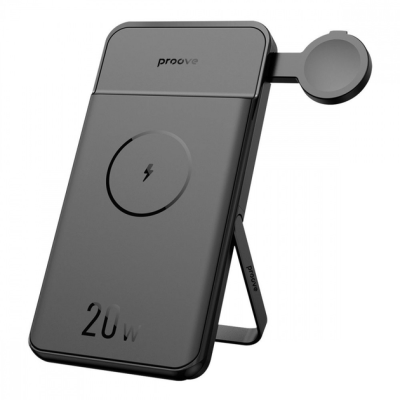 Портативна батарея Proove 10000mAh 20W Power Stand 2 in 1 (PBPS20030001) Black