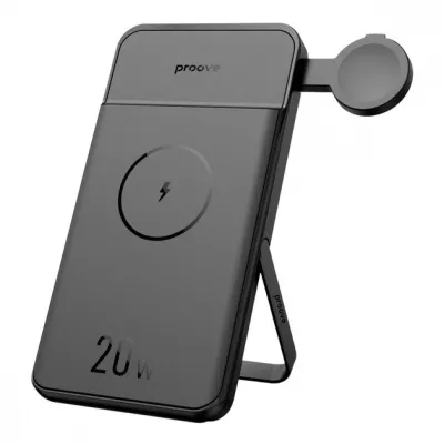 Портативна батарея Proove 10000mAh 20W Power Stand 2 in 1 (PBPS20030001) Black