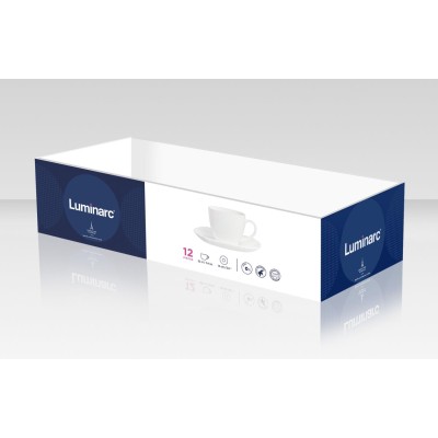Сервіз LUMINARC CARINE WHITE / 6х220 мл д/чаю (Q0881)